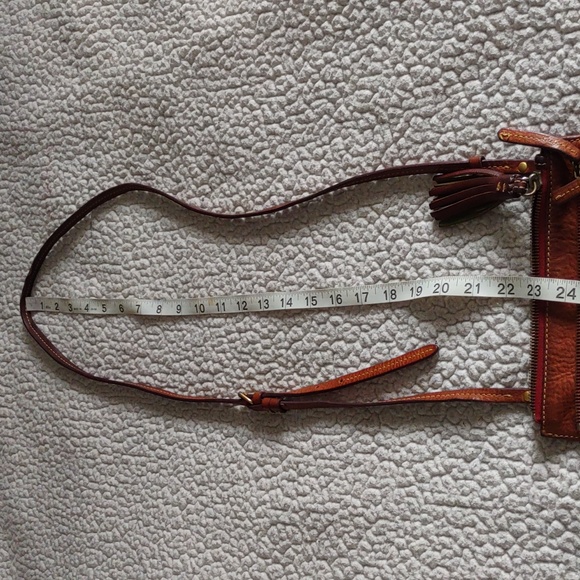 Dooney & Bourke Brown Pebbled Leather Crossbody Bag - Picture 5 of 16